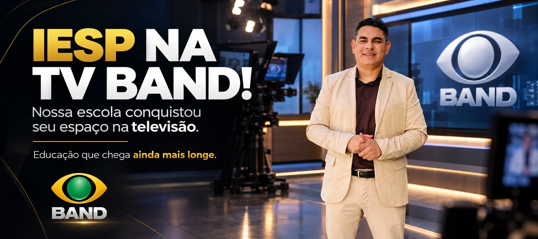 IESP na TV Band: nossa escola conquistou seu espaço na televisão